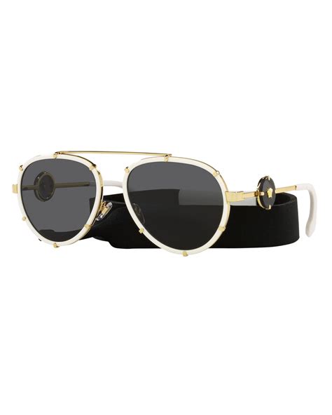 versace medusa aviator sunglasses|versace medusa sunglasses women.